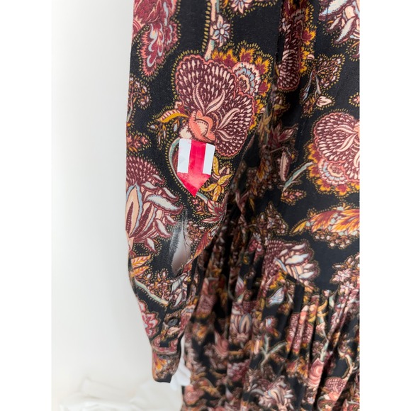 Ulla Johnson Celia Paisley Collared Dress Size Medium - Picture 7 of 7